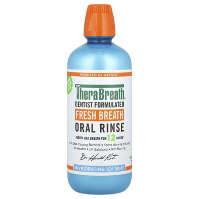 Fresh Breath Oral Rinse, Invigorating Icy Mint, 33.8 fl oz (1 l)