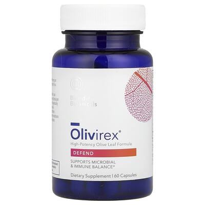 Olivirex®, высокоэффективная формула из листьев оливы, 60 капсул