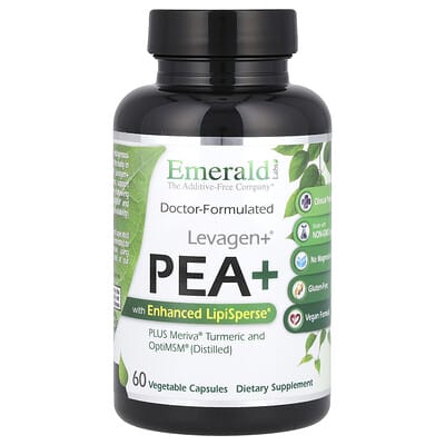 Levagen+® Pea+ с Enhanced LipiSperse®, 60 Vegetable Capsules