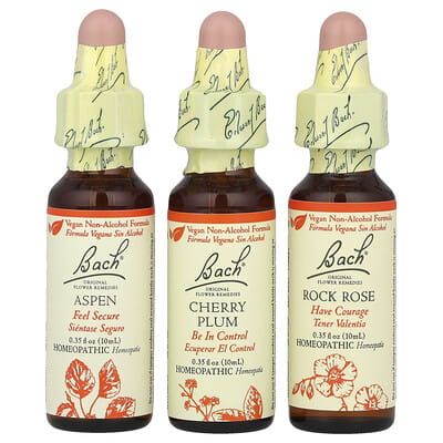 Original Flower Remedies, набор Bravery Kit, Fear No More, 3 пипетки, по 0.35 fl oz (10 ml)