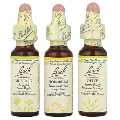 Набор Flower Remedies Mental Energy Kit 3 Droppers 0.35 fl oz (10 ml) Each