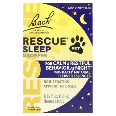 Успокаивающие капли для сна Rescue Pet, 0.35 fl oz (10 ml)