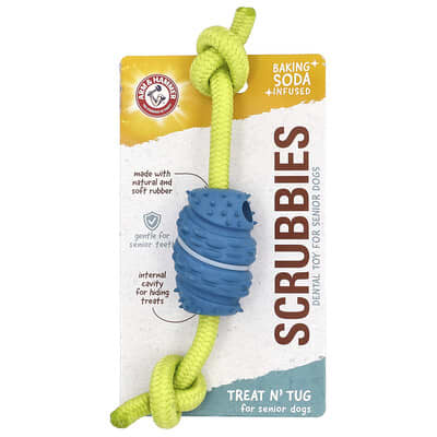Игрушка-грызунок Arm & Hammer Scrubbies для пожилых собак