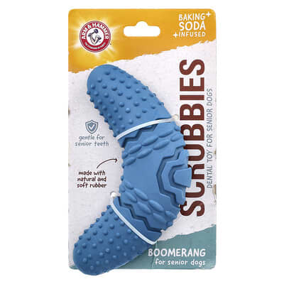 Scrubbies Dental Toy For Senior Dogs Boomerang 1 Toy