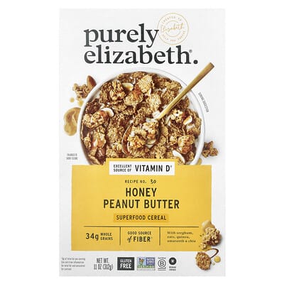 Злаковый завтрак Purely Elizabeth, медово-арахисовый, 312 g