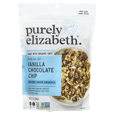 Purely Elizabeth гранола из древних злаков, ваниль и шоколадная крошка, 12 oz (340 g)