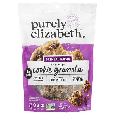 Гранола Purely Elizabeth Cookie Oatmeal Raisin