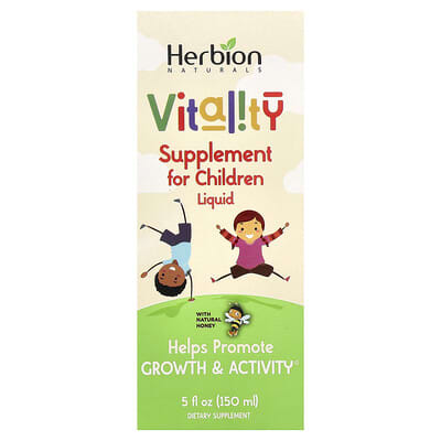 Детская добавка Vitality с натуральным медом, 5 fl oz (150 ml)