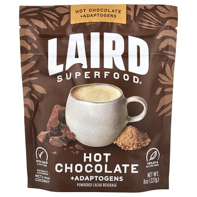 Горячий шоколад с адаптогенами Laird Superfood, 8 oz (227 g)