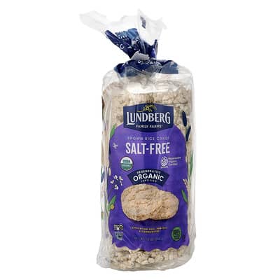 Lundberg Organic Brown Rice Cakes, без соли, 7.1 oz (202 g)