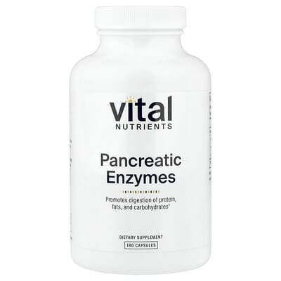 Vital Nutrients Pancreatic Enzymes, 180 капсул