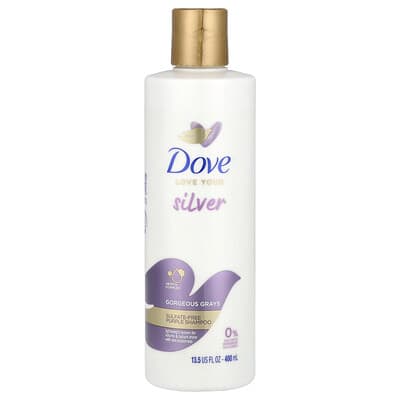 Бессульфатный фиолетовый шампунь Dove Gorgeous Grays, 13.5 fl oz (400 ml)