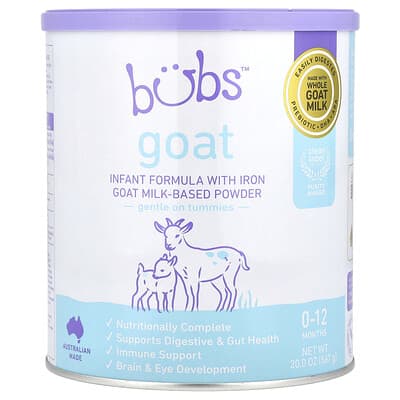 Goat, Infant Formula With Iron Goat Milk-Based Powder, 0-12 Months, 20 oz (567 g)