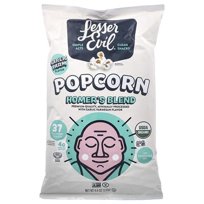 Popcorn, Homer's Blend, Garlic Parm, 4.6 oz (130 g)