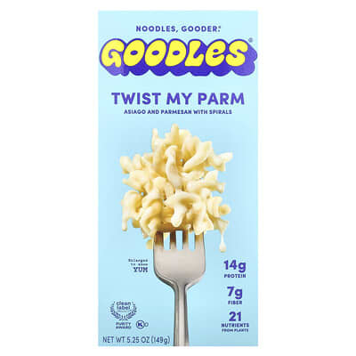 Twist My Parm, Asiago and Parmesan With Spirals, 5.25 oz (149 g)
