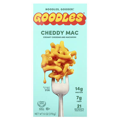 Goodles Cheddy Mac, сливочный чеддер и макароны, 6 oz (170 g)