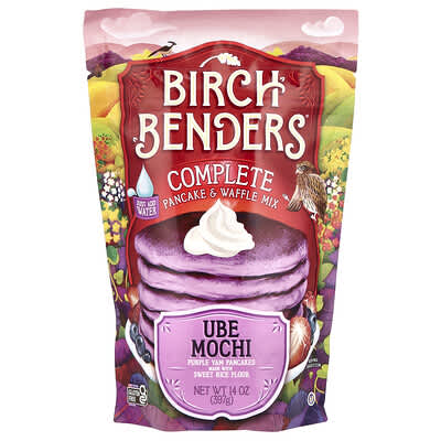 Complete Pancake & Waffle Mix, Ube Mochi, 14 oz (397 g)