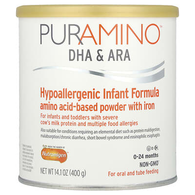 Детская смесь PurAmino™ гипоал एलर्जीгенная, 0-24 месяца, 14.1 oz (400 g)