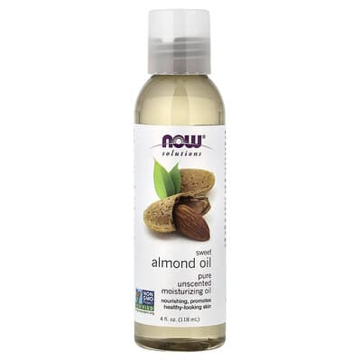 Solutions, Sweet Almond Oil, Unscented, 4 fl oz (118 ml)