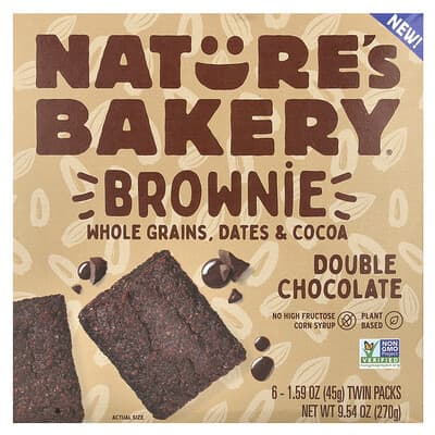 Десерт Brownie Double Chocolate, 6 упаковок по 1.59 oz (45 g)