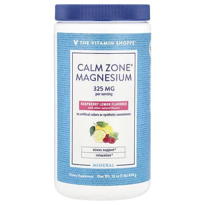 Calm Zone® Магний, Raspberry Lemon, 16 oz (450 g)