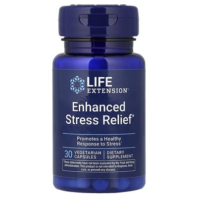 Enhanced Stress Relief, 30 вегетарианских капсул
