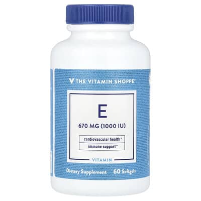 Витамин E, 670 mg (1,000 IU), 60 Softgel