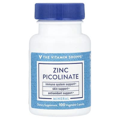 Zinc Picolinate, 100 растительных капсул (22 mg на капсулу)