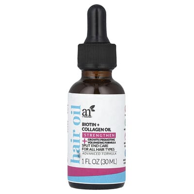 Масло для волос, с биотином и коллагеном, 1 fl oz (30 ml)