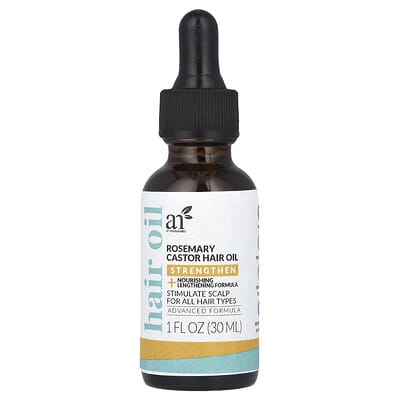Масло для волос, Розмарин и касторовое, 1 fl oz (30 ml)