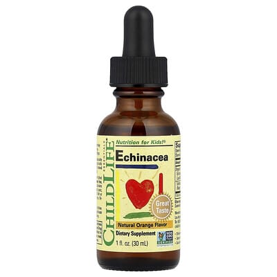 Essentials, Echinacea, натуральный апельсиновый вкус, 1 fl oz (30 ml)