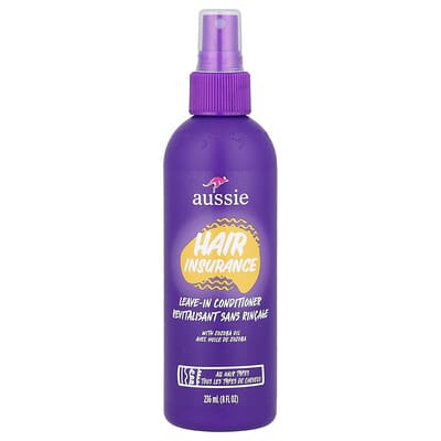 Hair Insurance, Leave-In Conditioner with Jojoba Oil, All Hair Types, 8 fl oz (236 ml)
