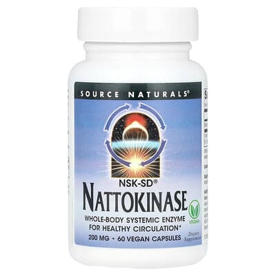 NSK-SD®, наттокиназа, 200 mg, 60 веганских капсул