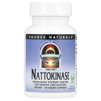 NSK-SD®, Nattokinase, 200 mg, 30 веганских капсул