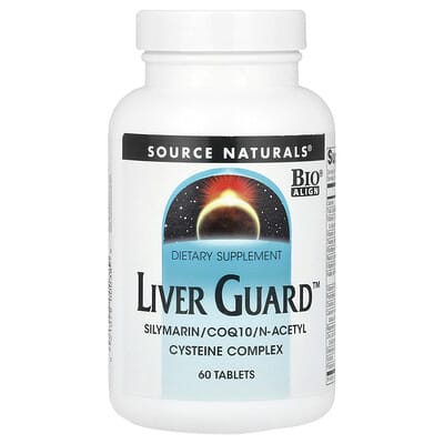 Source Naturals Liver Guard™ Silymarin CoQ10 N-Acetyl Cysteine комплекс 60 таблеток