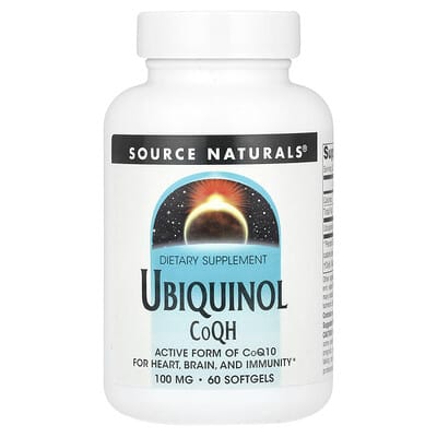 Ubiquinol CoQH, 100 mg, 60 мягких капсул