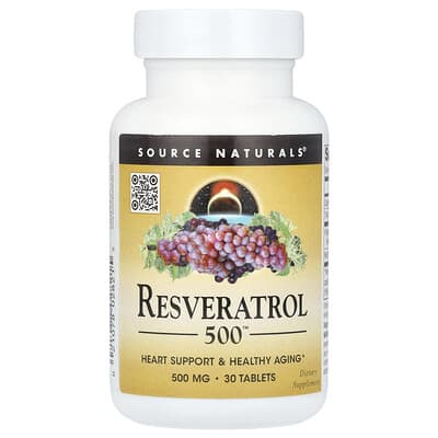 Resveratrol 500™, 500 mg, 30 таблеток