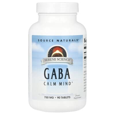 Serene Science®, GABA, 750 mg, 90 таблеток