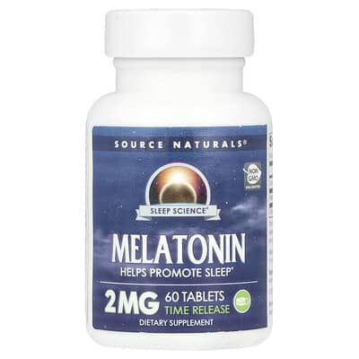 Sleep Science® Melatonin Time Release, 2 mg, 60 таблеток