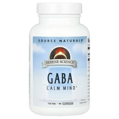 Serene Science®, GABA, 750 mg, 90 капсул