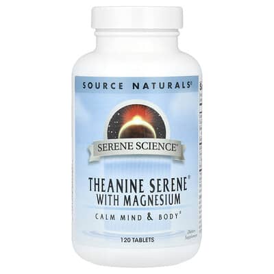 Source Naturals Serene Science® Theanine Serene® с магнием, 120 таблеток