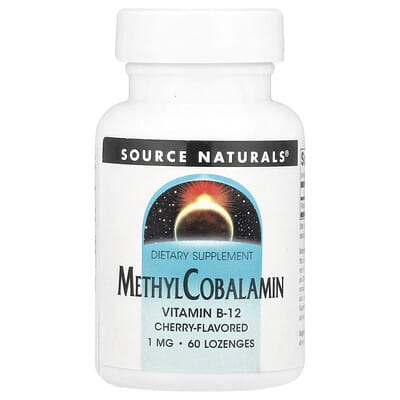 MethylCobalamin, Cherry, 1 mg, 60 Lozenges
