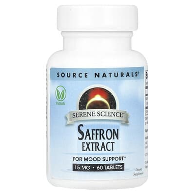 Source Naturals Serene Science® экстракт шафрана, 60 таблеток