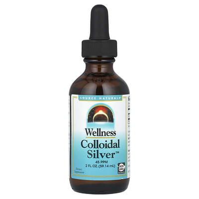 Source Naturals Wellness Colloidal Silver™, 45 PPM, 2 fl oz (59.14 ml)