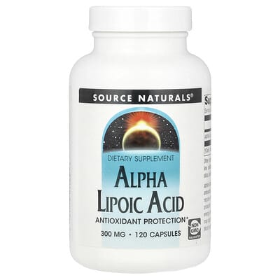 Альфа-липоевая кислота, 300 mg, 120 капсул