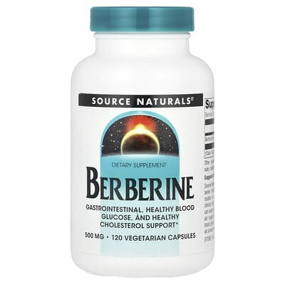 Source Naturals берберин, 500 mg, 120 вегетарианских капсул