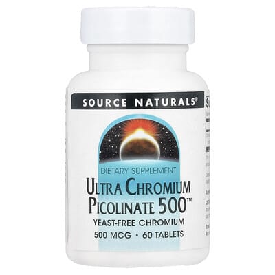 Ультра Chromium Picolinate 500™, 500 mcg, 60 таблеток