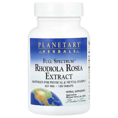 Экстракт Full Spectrum™ Rhodiola Rosea, 120 таблеток (327 mg на таблетку)