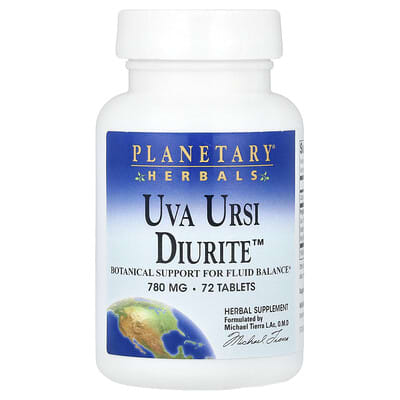 Добавка Planetary Herbals Uva Ursi Diurite™ 72 Tablets