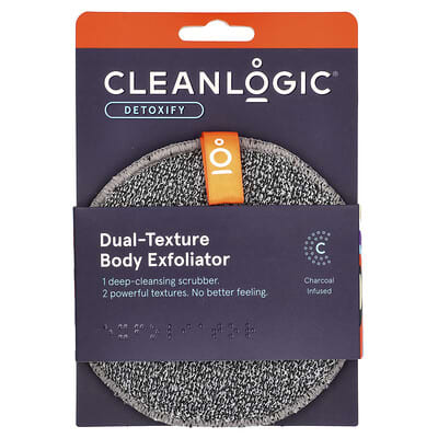 Отшелушиватель для тела Cleanlogic Detoxify Dual-Texture 1 шт